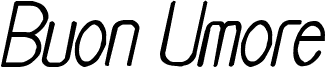 Buon Umore Rough Bold Italic