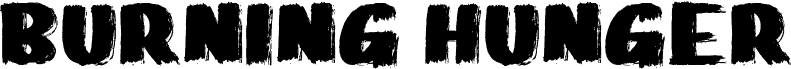 Burning Hunger шрифт