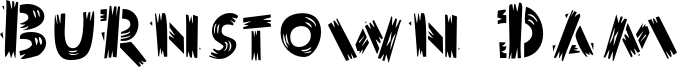 BurnstownDamFront-Regular шрифт