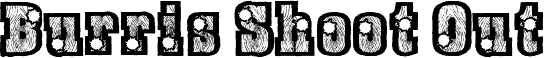 Preview of the BurrisShootOut font