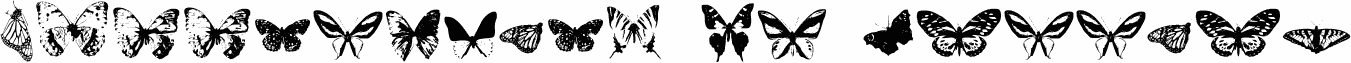 Preview of the Butterflies by Darrian font