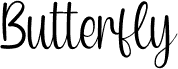 Preview of the Butterfly font