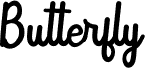 Preview of the Butterfly font
