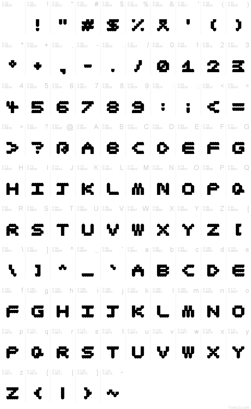 Latin de base - Table de caractères