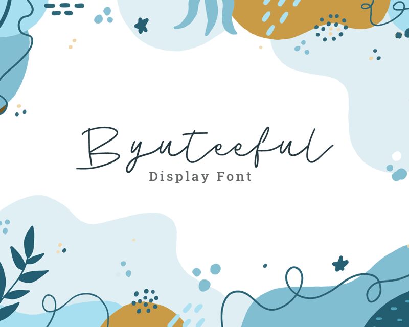 Byuteeful Schriftart