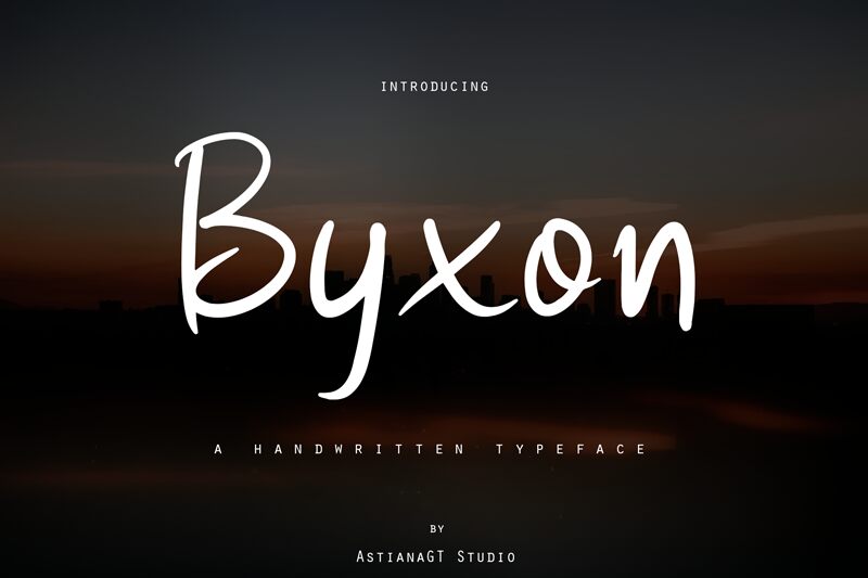 Byxon Druh písma