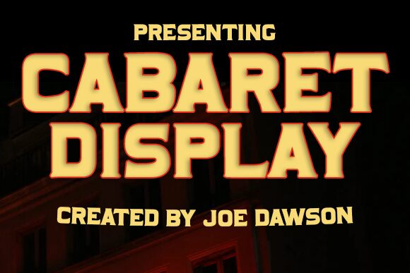 Cabaret Display Schriftart