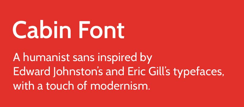 Cabin Font