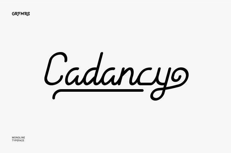 Cadancy IW Schriftart