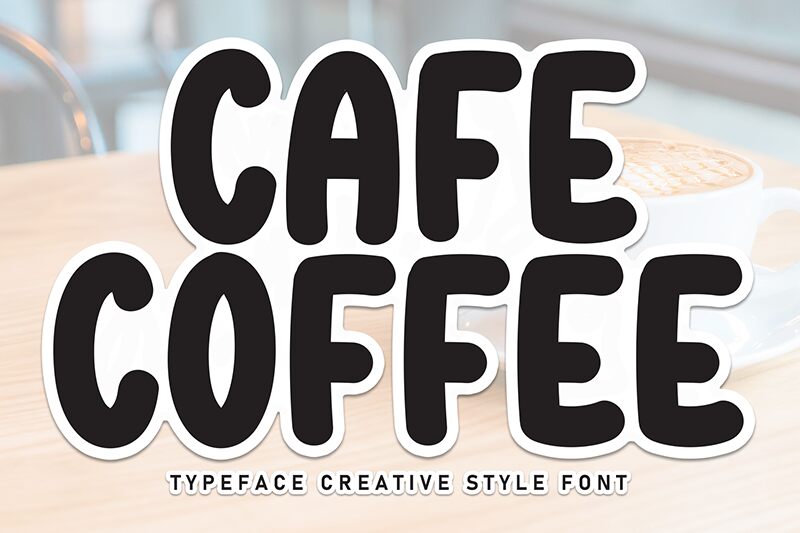 Cafe Coffee Schriftart