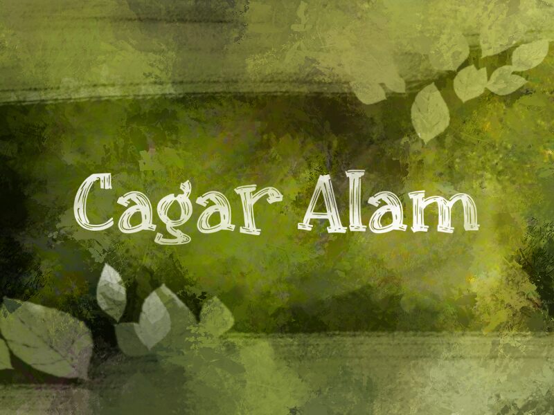 c Cagar Alam Schriftart