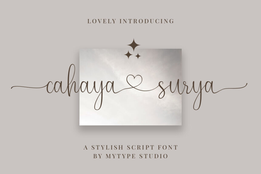Cahaya Surya الخط