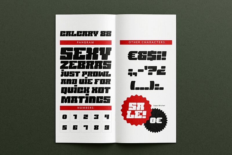 Calgary 88 Schriftart