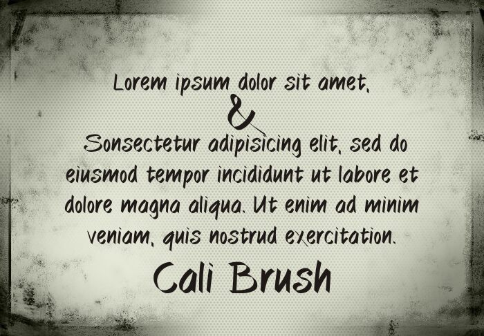 CaliBrush Schriftart
