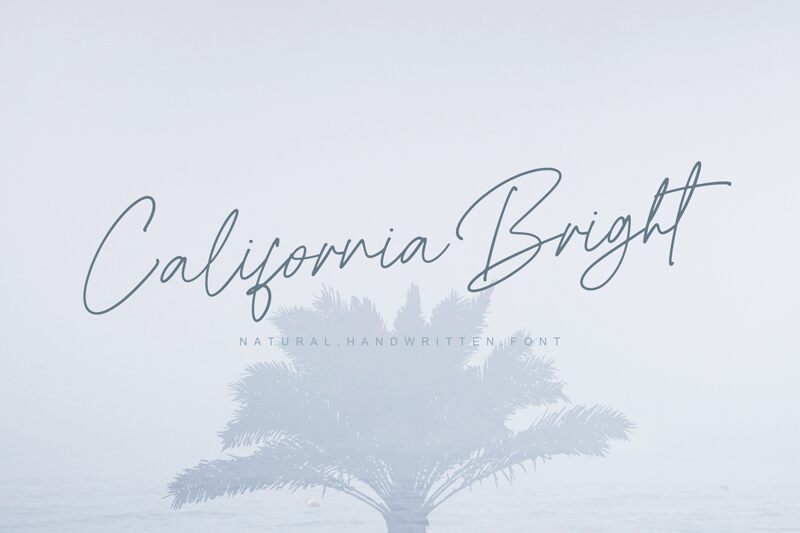 California Bright Schriftart