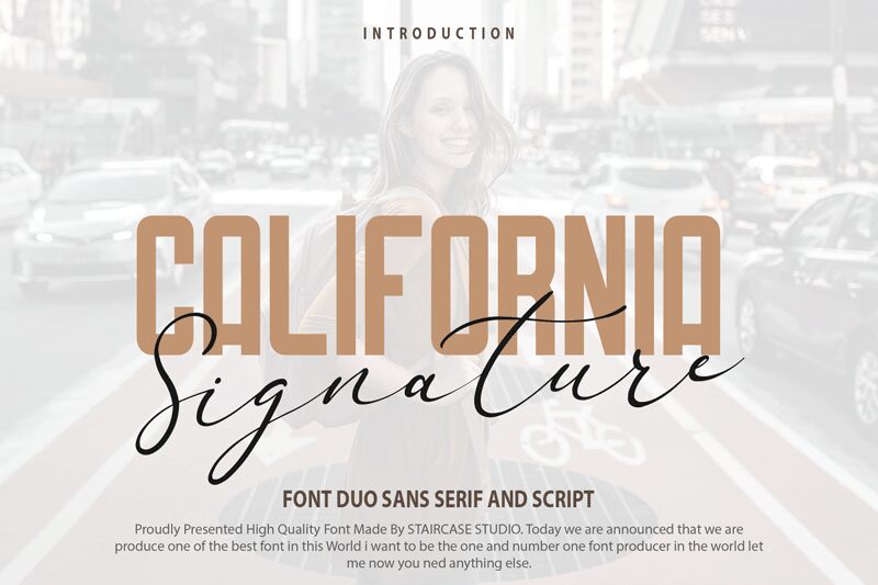 California Signature Schriftart