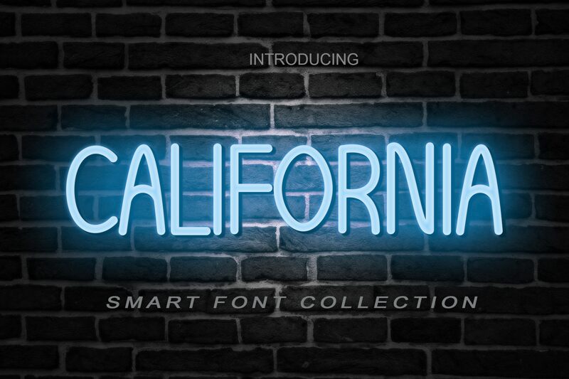 CALIFORNIA Schriftart