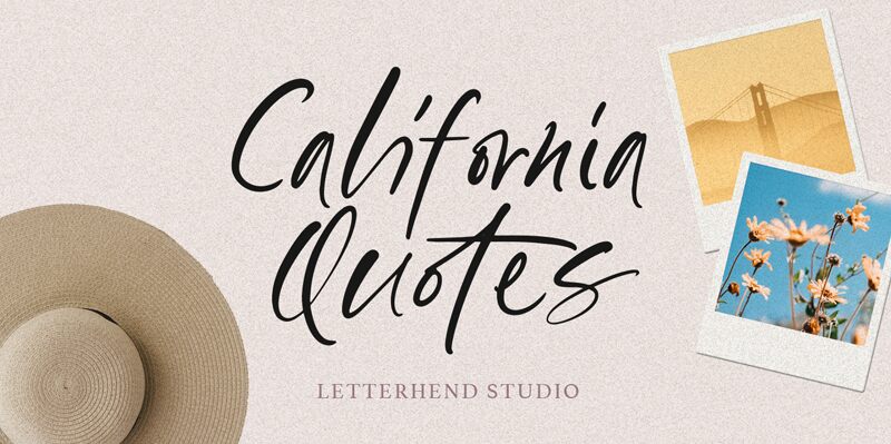 California Quotes Schriftart