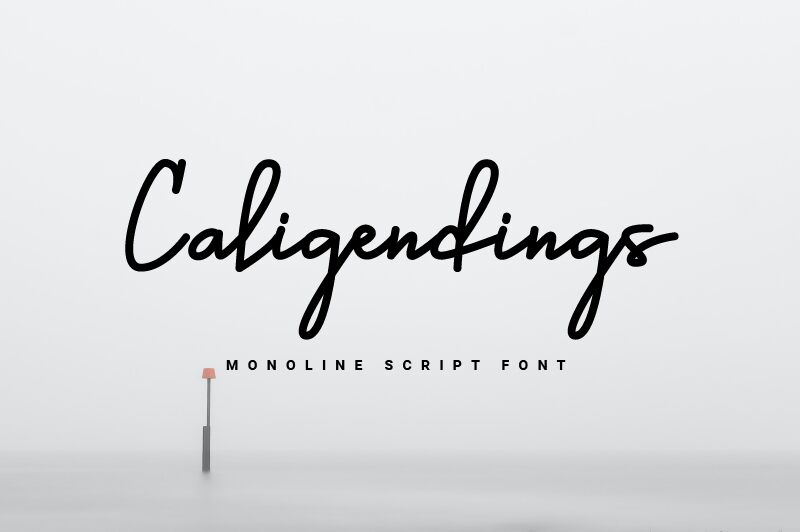 Caligendings Schriftart