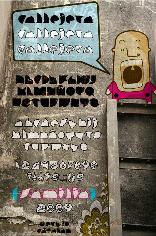 callejera filete Czcionka