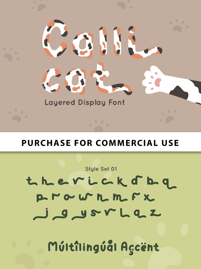 Calli Cat Czcionka