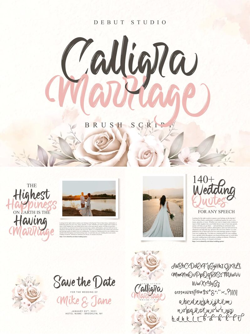 Calligra Marriage  Carattere