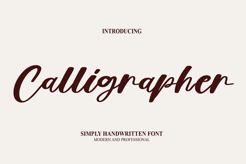 Calligrapher フォント