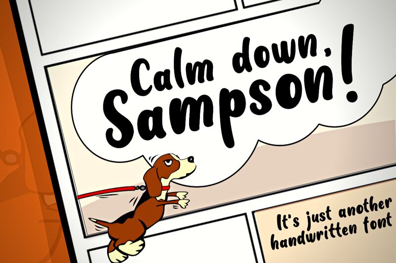 Calm Down Sampson Schriftart