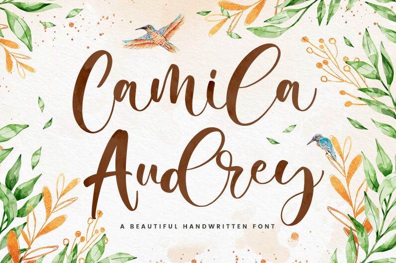 Camila Audrey Schriftart