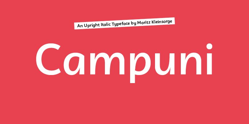 Campuni Schriftart