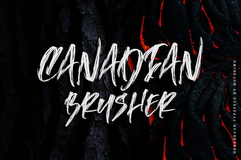 Canadian Brusher Schriftart