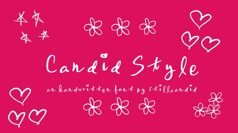 Candid Style Шрифт
