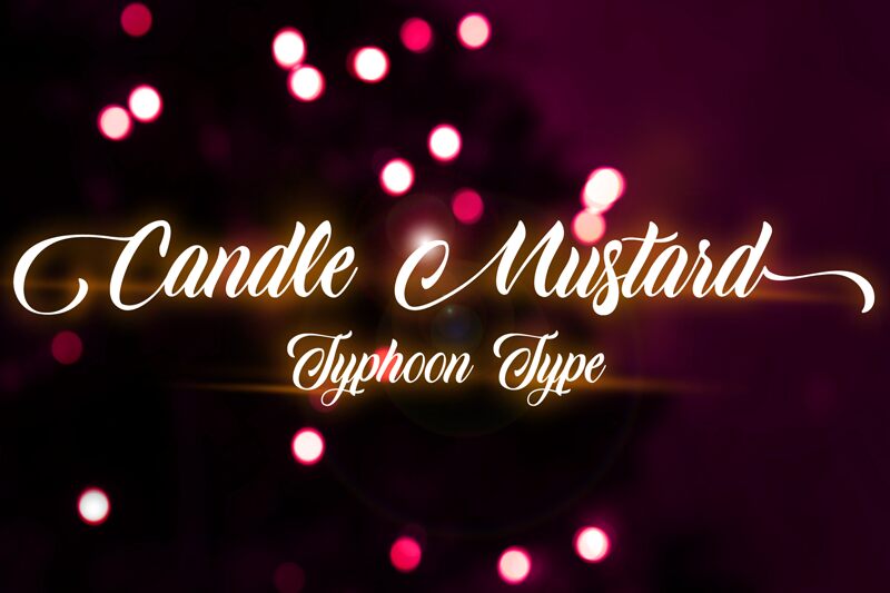 Candle Mustard Czcionka