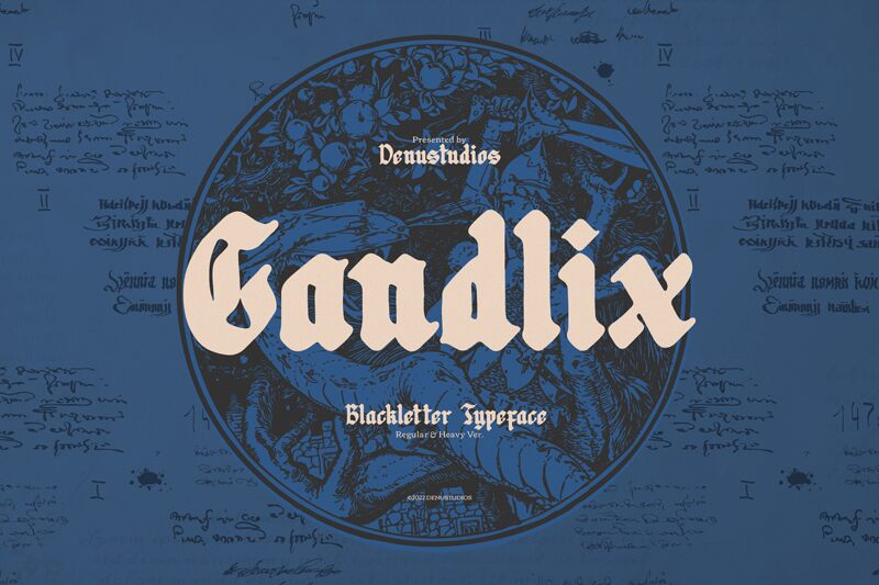 Candlix — Prezentace písma