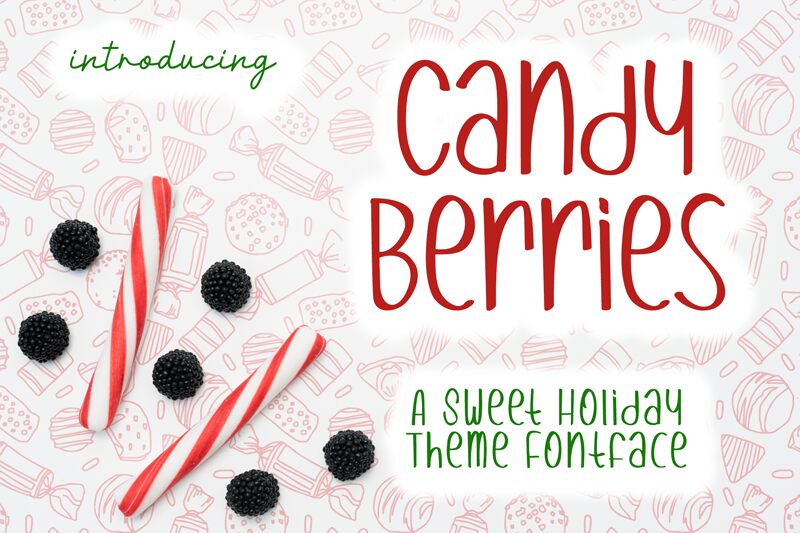 Candy Berries Druh písma