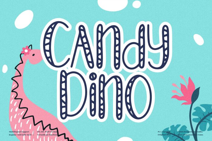 Candy Dino Schriftart