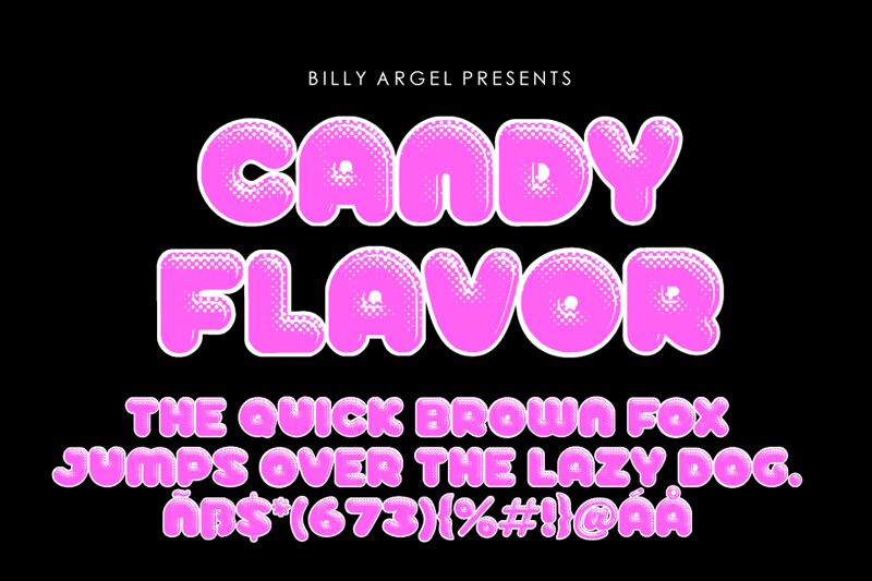 CANDY FLAVOR Schriftart