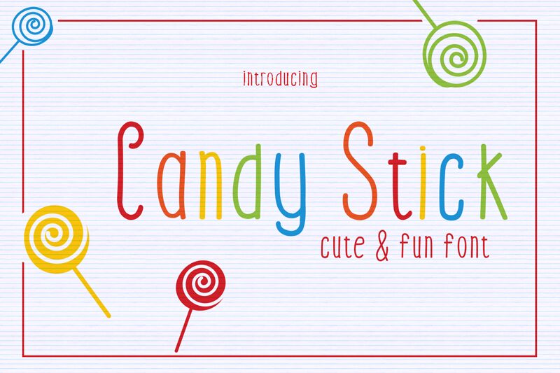 Candy Stick Schriftart