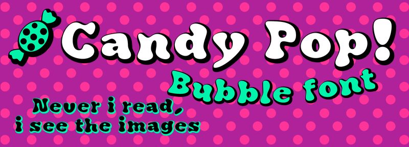 Candy Pop! Czcionka