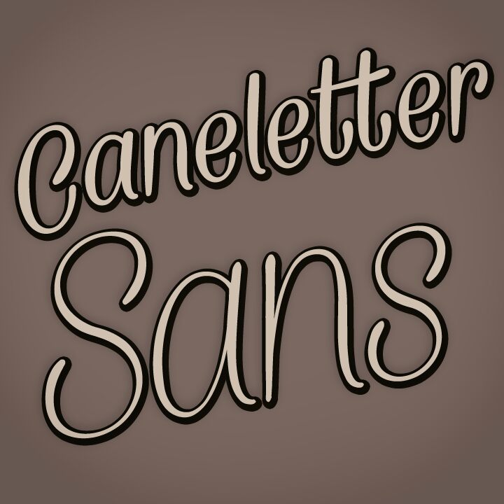 Caneletter Sans Schriftart