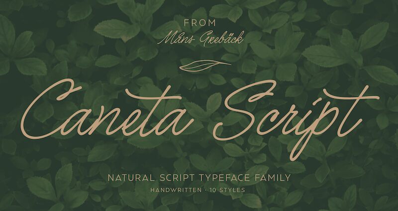 Caneta Script  Schriftart