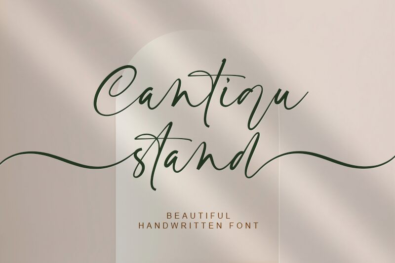 Cantiqu stand Schriftart