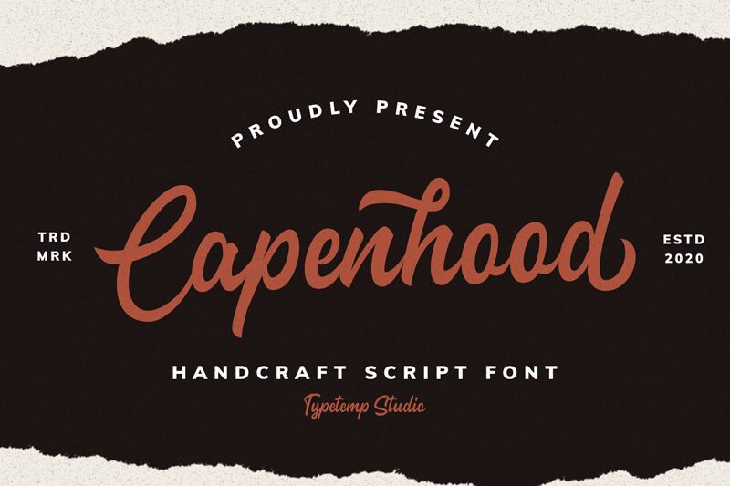 Capenhood HandLetter Czcionka