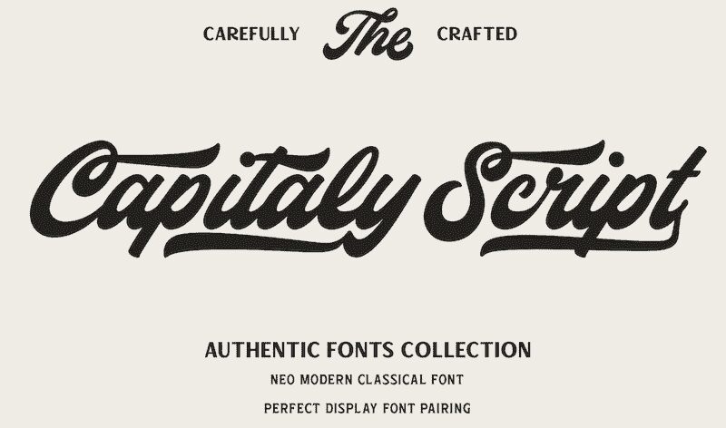 Capitaly Script Carattere