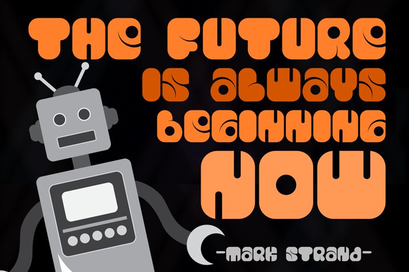 Capsule Robot Schriftart