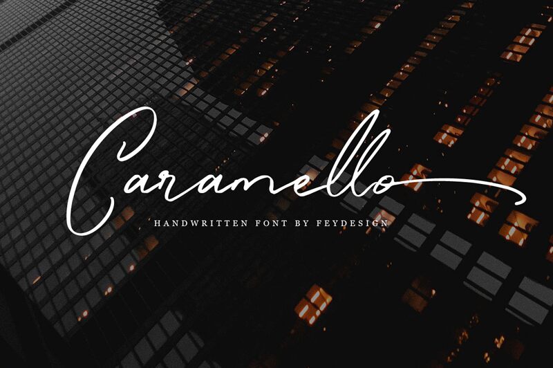 Caramello Schriftart
