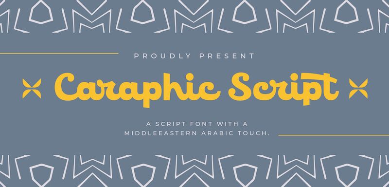 Caraphic Script Schriftart