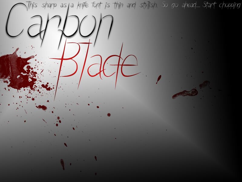 Carbon Blade Schriftart