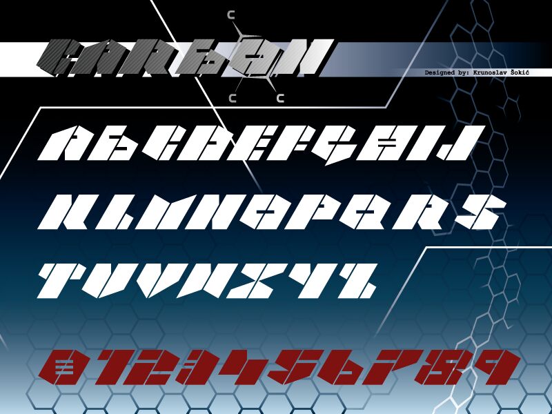 CARBON  Schriftart