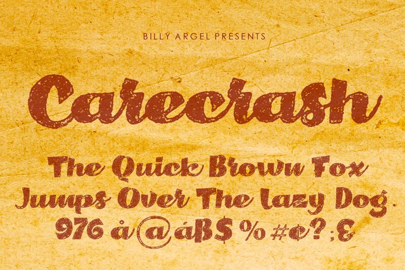 Carecrash Schriftart